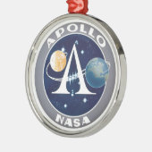 Apollo-Programm Logo Ornament Aus Metall (Links)