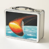 Apollo-Programm - Mond-Auftrag-Künstler-Konzept Metall Brotdose (Rückseite)