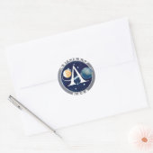 Apollo-Programm Runder Aufkleber (Umschlag)
