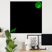 Apollo ruft Zuhause Poster (Heimbüro)