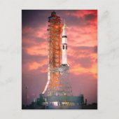 Apollo Saturn 1B Raketenstart Postkarte (Vorderseite)