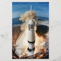 Apollo Saturn V Raketenstart zum Mond 1969