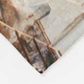 Apollo Saturn V Raketenstart zum Mond 1969 Fleecedecke (Ecke)