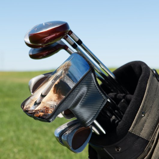 Apollo Saturn V Raketenstart zum Mond 1969 Golf Headcover (In Situ)