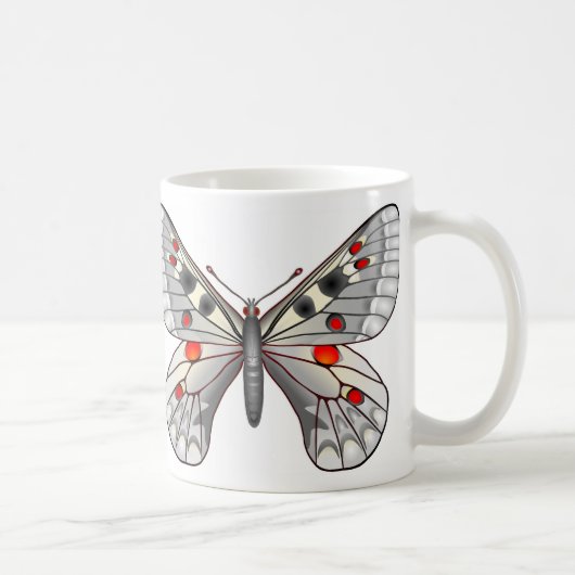 Apollo-Schmetterling Kaffeetasse (Rechts)