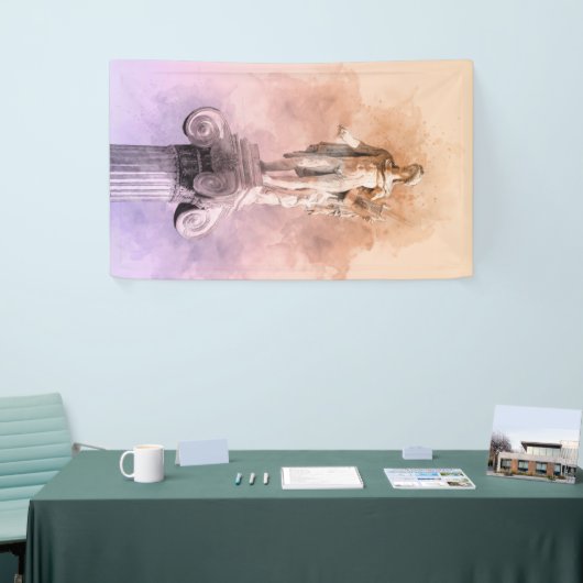 Apollo-Statue Banner (Messeveranstaltung)