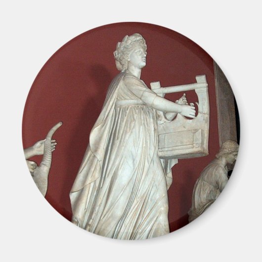 Apollo-Statue im Vatikanmuseum Magnet (Vorne)