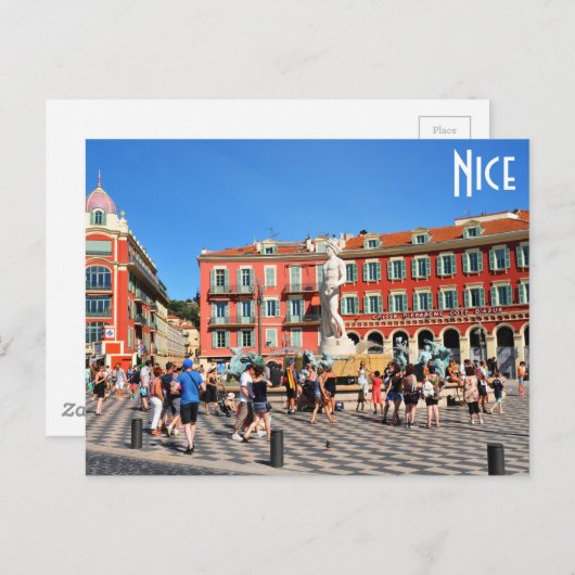 Apollo-Statue (Neptun) Postkarte (Vorne/Hinten)