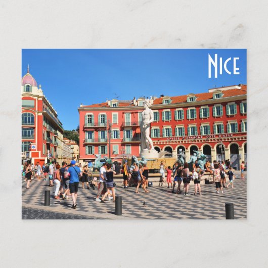 Apollo-Statue (Neptun) Postkarte (Vorderseite)