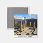 Apollo-Tempel - Delphi Magnet (Vorderseite/Rückseite)