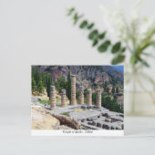 Apollo-Tempel - Delphi Postkarte (Stehend Vorderseite)