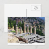 Apollo-Tempel - Delphi Postkarte (Vorne/Hinten)