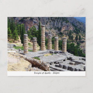 Apollo-Tempel - Delphi Postkarte