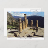 Apollo-Tempel - Delphi Postkarte (Vorne/Hinten)