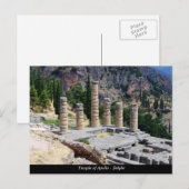 Apollo-Tempel - Delphi Postkarte (Vorne/Hinten)