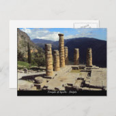 Apollo-Tempel - Delphi Postkarte (Vorne/Hinten)