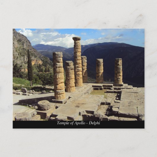 Apollo-Tempel - Delphi Postkarte (Vorderseite)