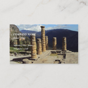 Apollo-Tempel - Delphi Visitenkarte
