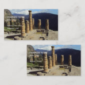 Apollo-Tempel - Delphi Visitenkarte (Vorne/Hinten)