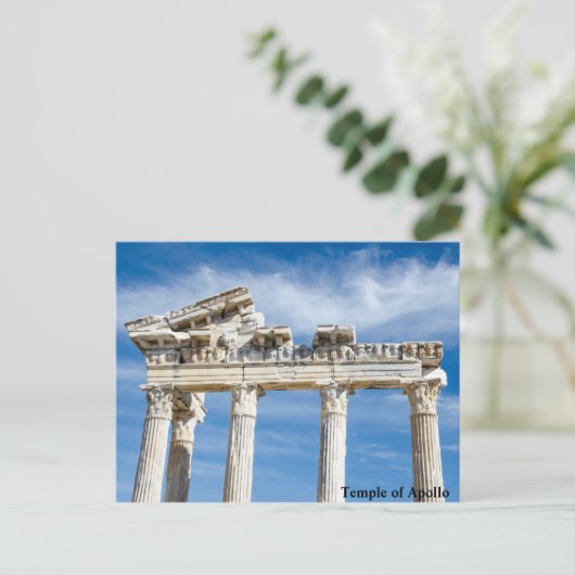 Apollo-Tempel Postkarte (Stehend Vorderseite)