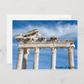 Apollo-Tempel Postkarte (Vorne/Hinten)