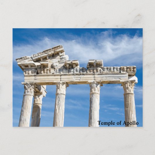 Apollo-Tempel Postkarte (Vorderseite)