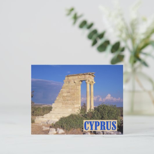 Apollo Tempel Zypern Postkarte (Stehend Vorderseite)
