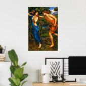 Apollo und Daphne von John William Waterhouse Poster (Heimbüro)
