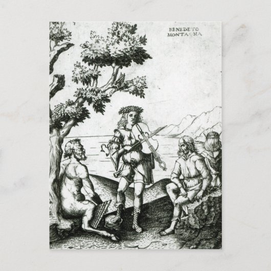 Apollo und Pan Postkarte (Vorderseite)