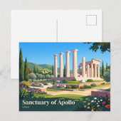 Apollonheiligtum Libya Postkarte (Vorne/Hinten)
