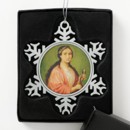 Apollonia (BLA 001) Schneeflocken Zinn-Ornament