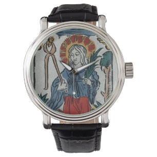 Apollonia. Farblithographie Armbanduhr