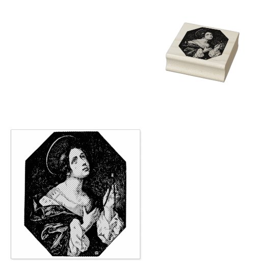 Apollonia-Jungfrau und Martyr Gummistempel (Stempel)