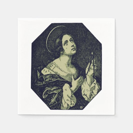 Apollonia-Jungfrau und Martyr Serviette (Vorderseite)