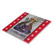 Apollonia mit Pulled Tooth (Nürnberg) Fliese (Seite)