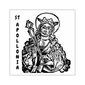 Apollonia mit Pulled Tooth (Nürnberg) Gummistempel (Prägung)