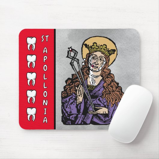 Apollonia mit Pulled Tooth (Nürnberg) Mousepad (Mit Mouse)
