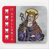Apollonia mit Pulled Tooth (Nürnberg) Mousepad (Vorne)
