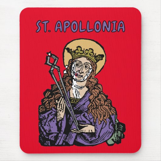 Apollonia mit Pulled Tooth (Nürnberg) Mousepad (Vorne)