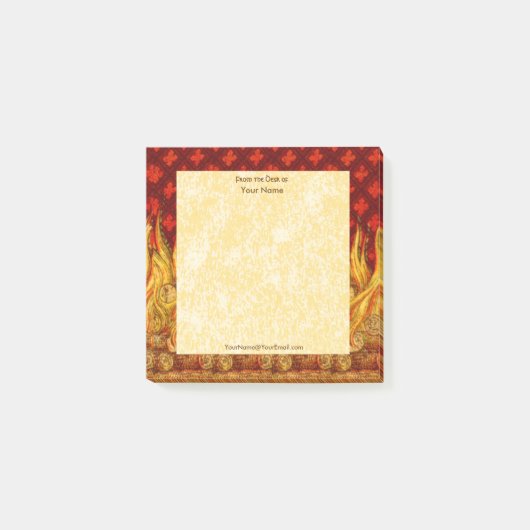 Apollonische Flammen (VVP 001) Horizonal 3"x3" Post-it Klebezettel (Vorderseite)