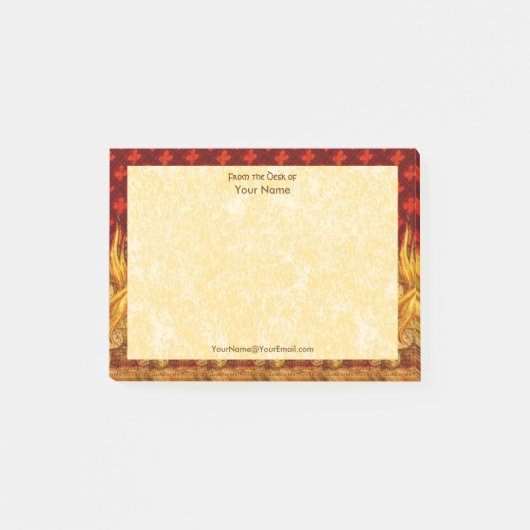 Apollonische Flammen (VVP 001) Horizonal 4"x3" Post-it Klebezettel (Vorderseite)