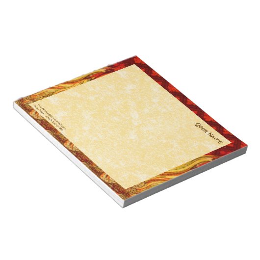 Apollonische Flammen (VVP 001a) 6"x5,5" Horizont Notizblock (angewinkelt)