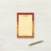 Apollonische Flammen (VVP 001a) Vertikal 4"x6" Post-it Klebezettel (Auf Schreibtisch)