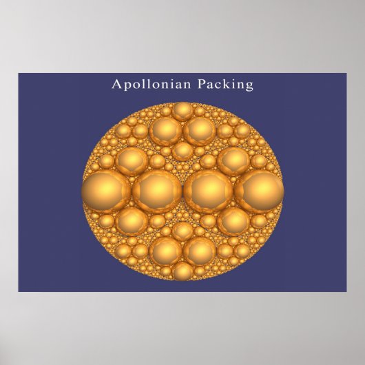 Apollonische Verpackung einer Apollonischen Verpac Poster (Vorne)