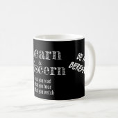 Apologetics Berean Bible Verse Script Black Kaffeetasse (VorderseiteRechts)