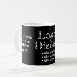 Apologetics Berean Bible Verse Script Black Kaffeetasse