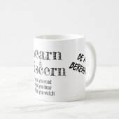 Apologetics Berean Bible Verse Skript White Kaffeetasse (VorderseiteRechts)