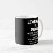 Apologetics Berean Learn & Discern Truth Scripting Kaffeetasse (VorderseiteRechts)