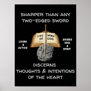 Apologetik Schwert der Lord-Schrift Poster