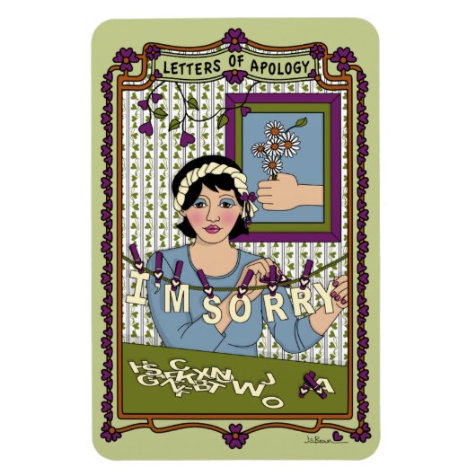 Apologie_A_4x6 Kühlschrank Magnet (Vertikal)